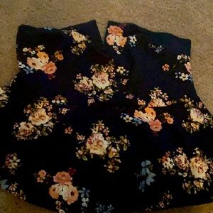 Floral peplum top